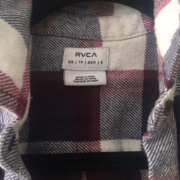 Maroon multicolor flannel - Picture 3 of 3